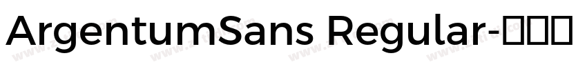 ArgentumSans Regular字体转换
